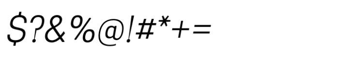 Greater Neue Narrow Light Italic Font OTHER CHARS