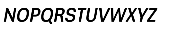 Greater Neue Narrow Medium Italic Font UPPERCASE