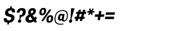 Greater Neue Narrow Semi Bold Italic Font OTHER CHARS