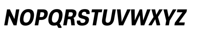Greater Neue Narrow Semi Bold Italic Font UPPERCASE