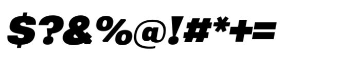 Greater Neue Wide Extra Bold Italic Font OTHER CHARS