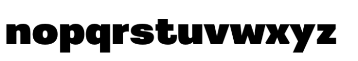 Greater Neue Wide Extra Bold Font LOWERCASE