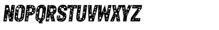 Greeka Holey Italic Font LOWERCASE