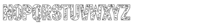 Greeka Holey Outline Font UPPERCASE