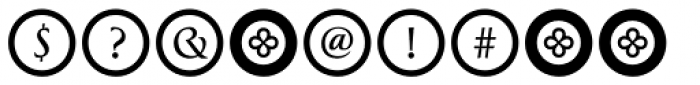 Greenleaf Buttons Ltd Font OTHER CHARS