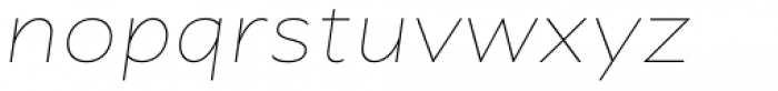 Greenwich Thin Italic Font LOWERCASE