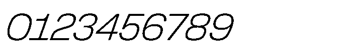 Greitas Thin Italic Font OTHER CHARS