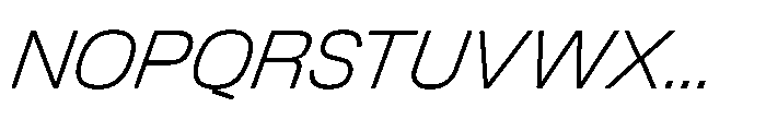 Greitas Thin Italic Font UPPERCASE