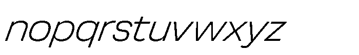 Greitas Thin Italic Font LOWERCASE