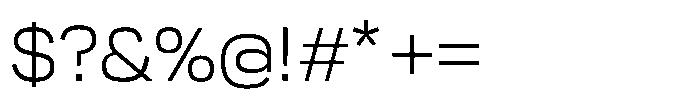 Greitas Thin Font OTHER CHARS