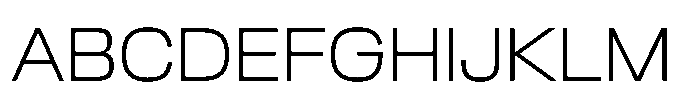 Greitas Thin Font UPPERCASE