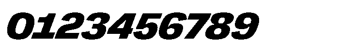 Greitas Ultra Bold Italic Font OTHER CHARS