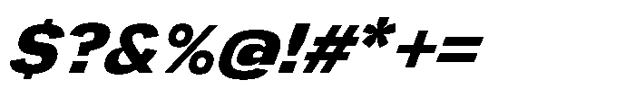 Greitas Ultra Bold Italic Font OTHER CHARS