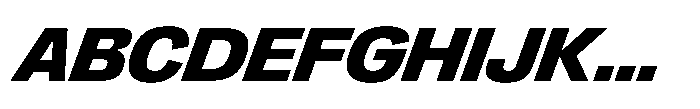 Greitas Ultra Bold Italic Font UPPERCASE