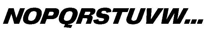 Greitas Ultra Bold Italic Font UPPERCASE