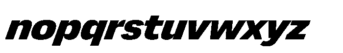 Greitas Ultra Bold Italic Font LOWERCASE
