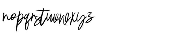 Greminal Signature Brush Font LOWERCASE