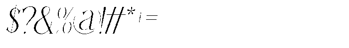 Gremont Arquela Italic Font OTHER CHARS