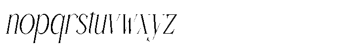 Gremont Arquela Italic Font LOWERCASE