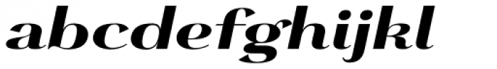 Grenale Ext Heavy Italic Font LOWERCASE