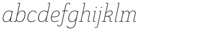 Grenale Slab Con Thin Italic Font LOWERCASE