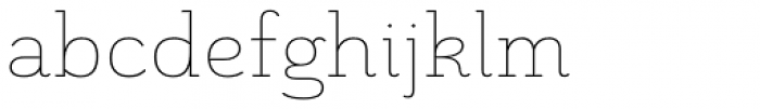 Grenale Slab Ext Thin Font LOWERCASE