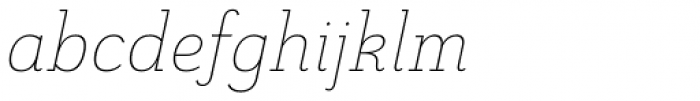 Grenale Slab Nor Thin Italic Font LOWERCASE