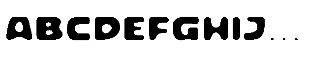 Grenbold Blur Font UPPERCASE