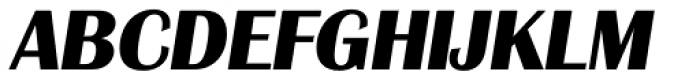 Grenoble Serial ExtraBold Italic Font UPPERCASE