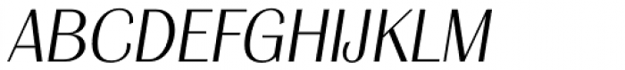 Grenoble Serial ExtraLight Italic Font UPPERCASE