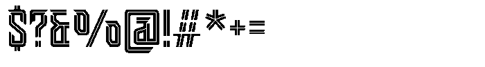 Grenor Inline Regular Font OTHER CHARS