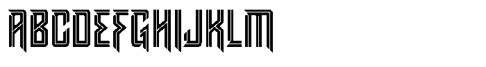 Grenor Inline Regular Font UPPERCASE