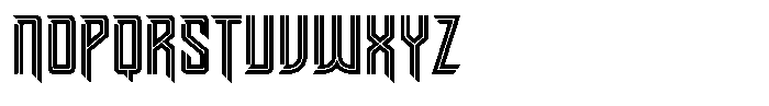 Grenor Inline Regular Font UPPERCASE