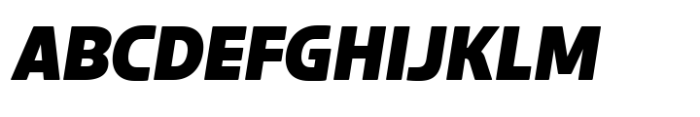 Gresco Black Oblique Font UPPERCASE