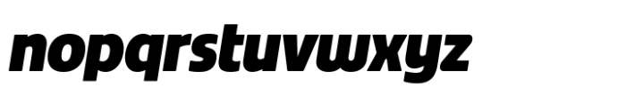 Gresco Black Oblique Font LOWERCASE