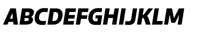 Gresco Extra Bold Oblique Font UPPERCASE