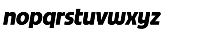 Gresco Extra Bold Oblique Font LOWERCASE