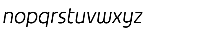 Gresco Light Oblique Font LOWERCASE