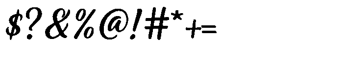 Gresley Script Regular Font OTHER CHARS