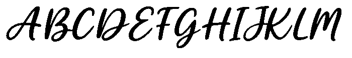 Gresley Script Slant Font UPPERCASE