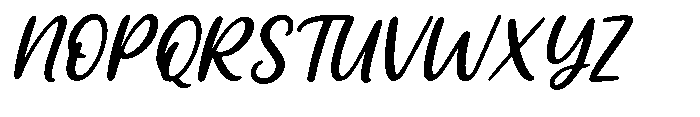 Gresley Script Slant Font UPPERCASE