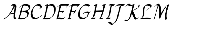 GretchenHello Medium Italic Font UPPERCASE