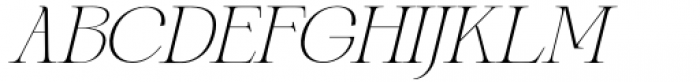 Gretha Extra Light Italic Font UPPERCASE