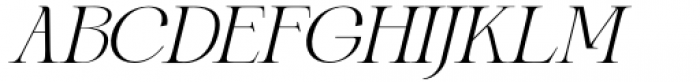Gretha Light Italic Font UPPERCASE