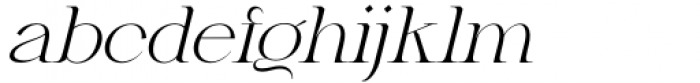 Gretha Light Italic Font LOWERCASE
