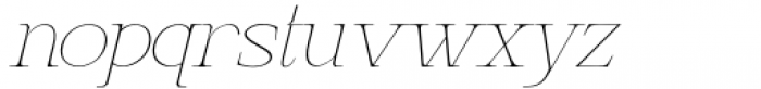 Gretha Thin Italic Font LOWERCASE