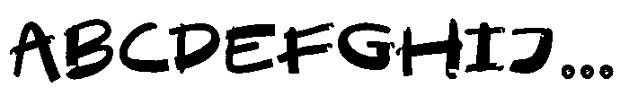 Grey Slate Font UPPERCASE