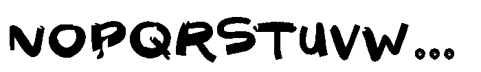 Grey Slate Font LOWERCASE