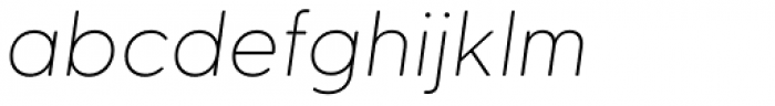 Greycliff CF Thin Oblique Font LOWERCASE
