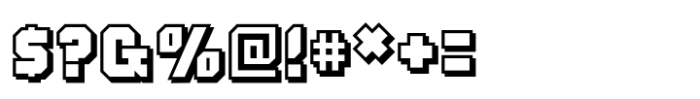 Grid Hero Shadow Font OTHER CHARS